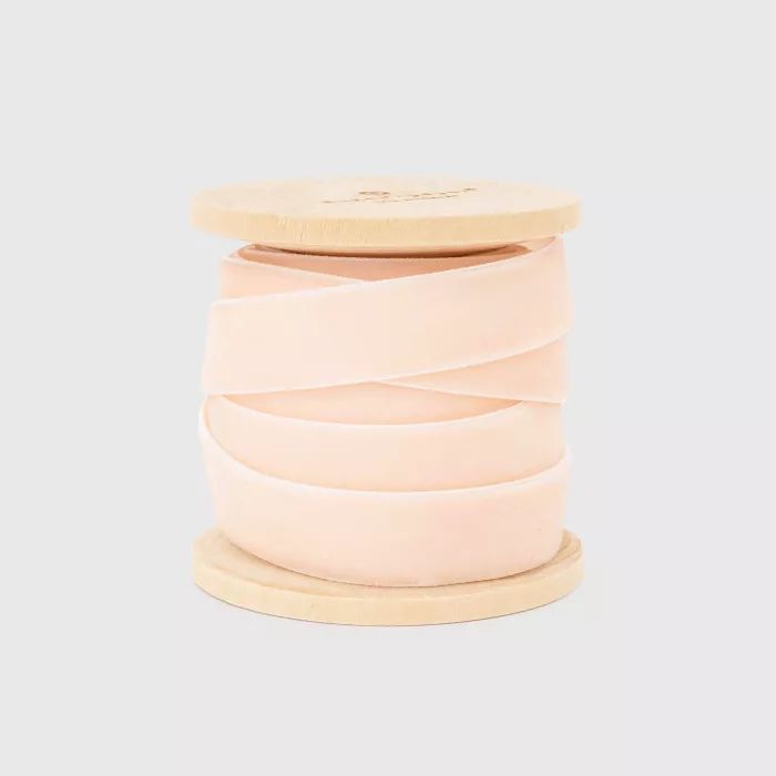 .625in x 15ft Pink Velvet Ribbon - Sugar Paper™ | Target