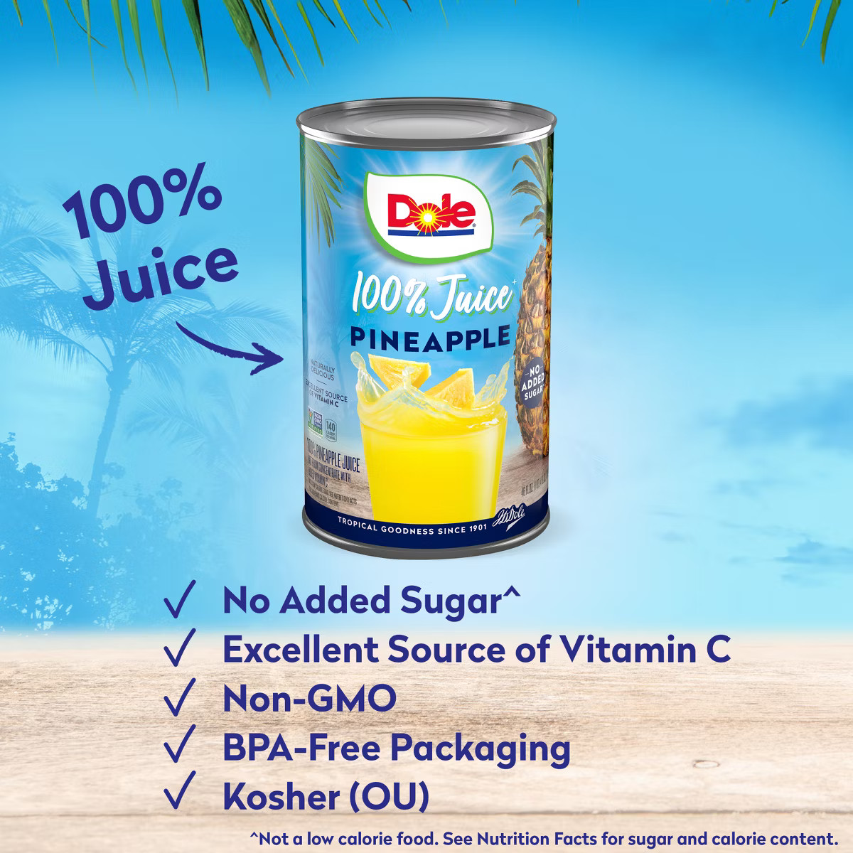 Dole 100% Pineapple Juice - 46 fl oz Can | Target