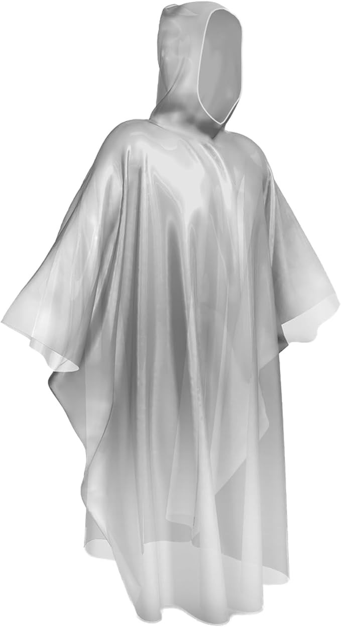 SaphiRose Disposable Rain Ponchos Emergency Clear Poncho | Amazon (US)