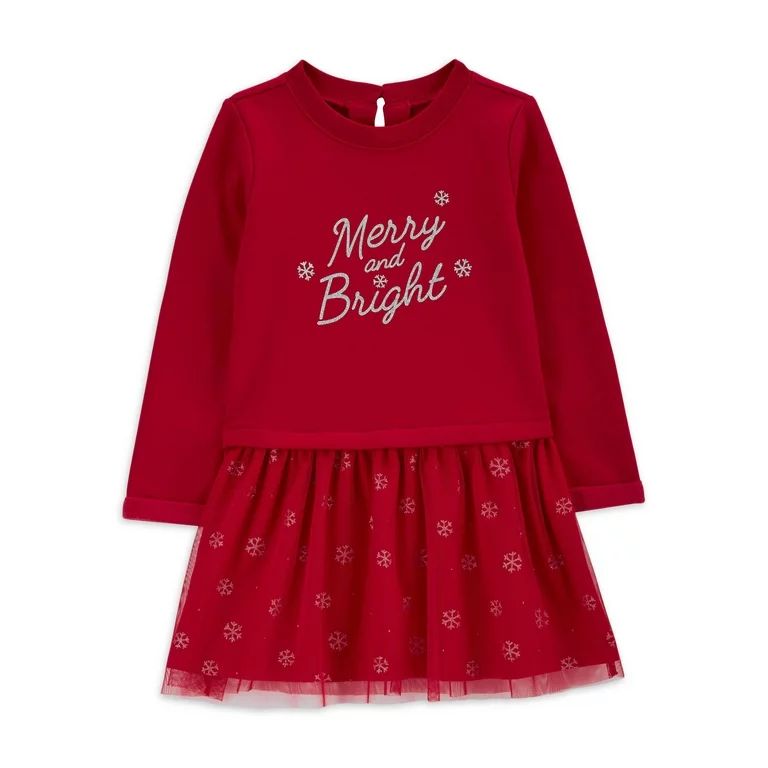 Carter's Child of Mine Toddler Girl Holiday Dress, Sizes 2T-5T | Walmart (US)