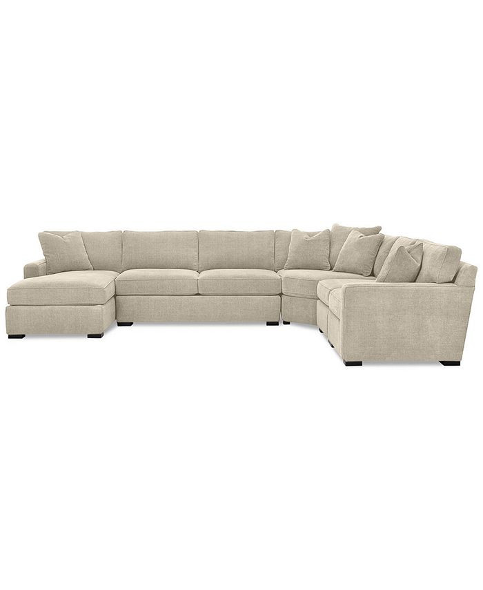 Furniture Radley 5-Piece Fabric Chaise Sectional Sofa, Created for Macy's & Reviews - Furniture -... | Macys (US)