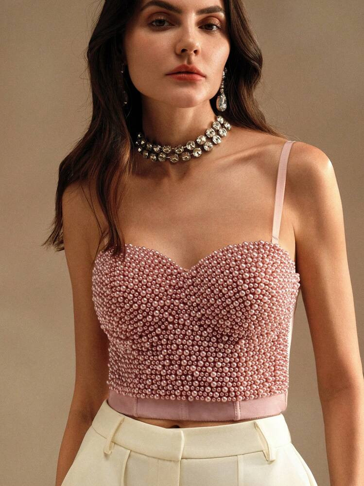 Anewsta Pearl Style Gorgeous Mature Sister Style Can Wear Bra Inside And Outside | SHEIN