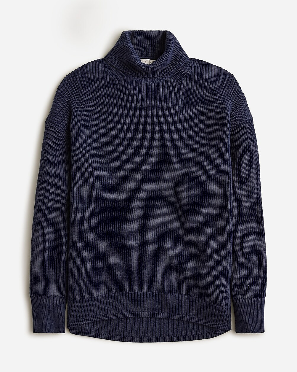 Cotton-blend ribbed turtleneck sweater | J. Crew US
