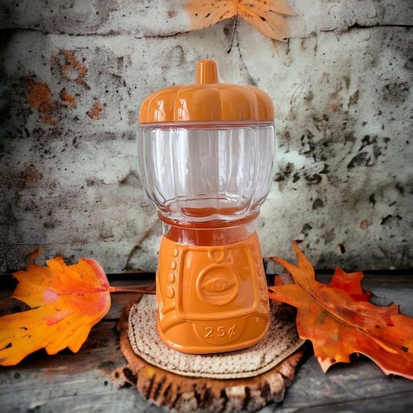 ?New, Target Bullseye Playground Pumpkin Gumball Machine Glass Jar? | Poshmark