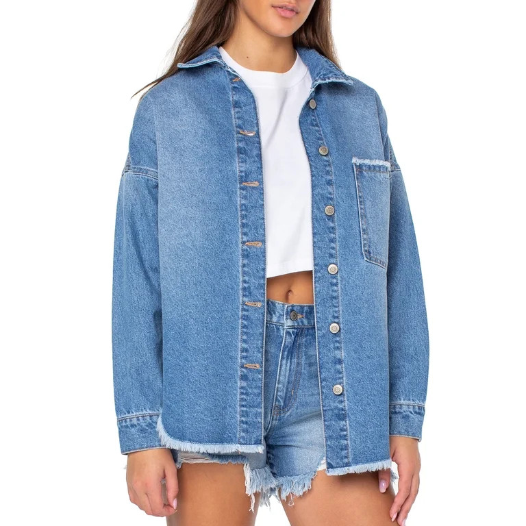 Celebrity Pink Women's Shacket | Walmart (US)