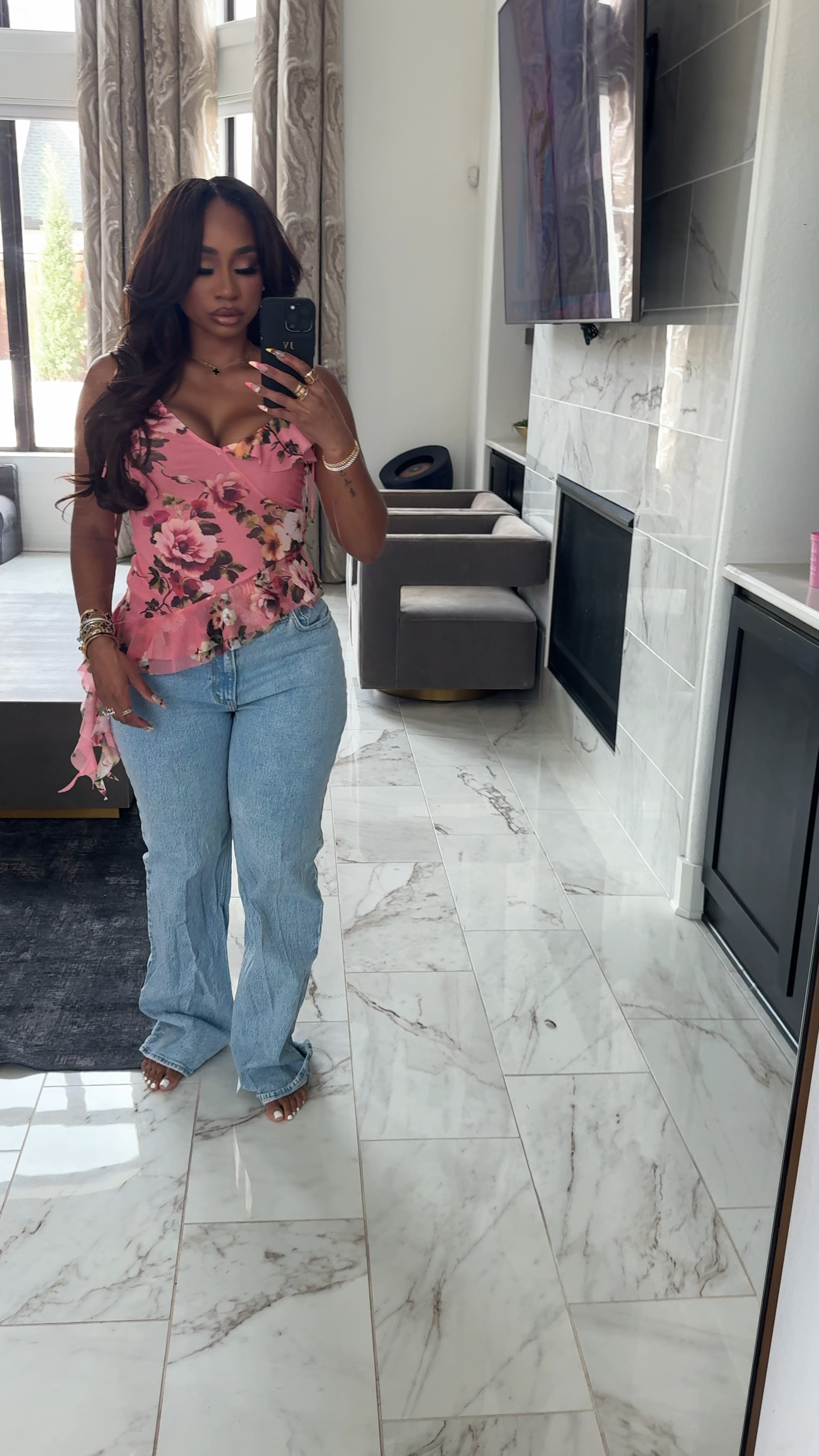 Loving this flora cami top from Zara! Comes with a matching skirt but love how it paired with jeans! 

#LTKFindsUnder100 #LTKFindsUnder50 #LTKStyleTip