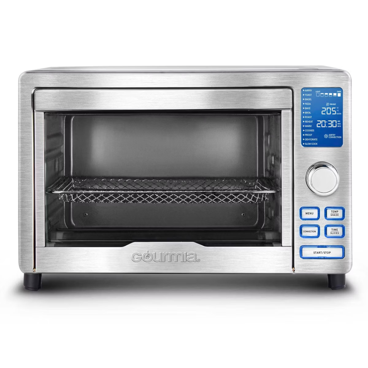 Gourmia Digital Stainless Steel Toaster Oven Air Fryer – Stainless Steel: 1700W, Dishwasher-Saf... | Target