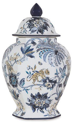 Braganza Jar, Blue/White | One Kings Lane