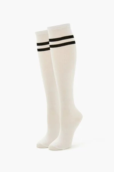 Varsity-Striped Knee-High Socks | Forever 21