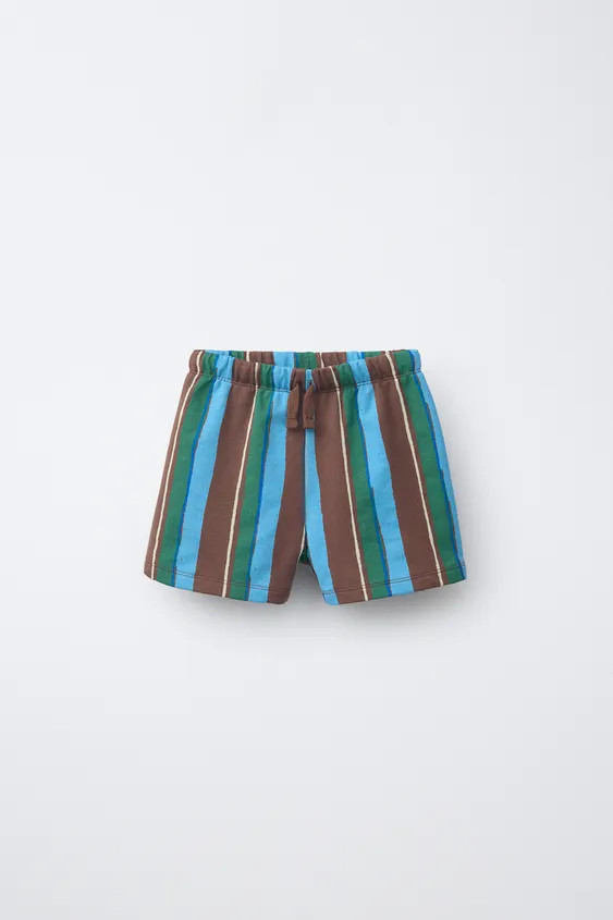 MULTICOLOR STRIPED SHORTS | Zara US