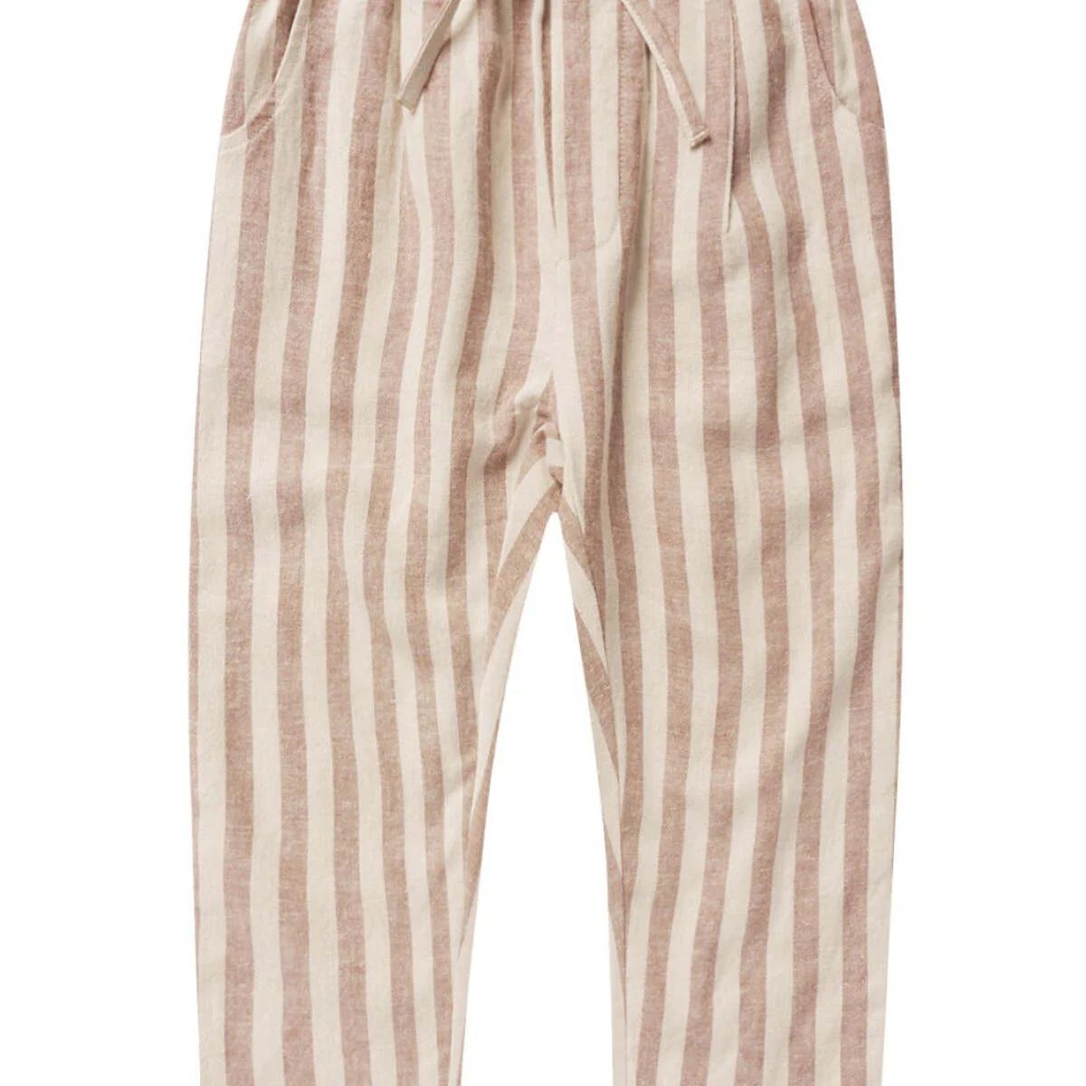 Rylee & Cru Ethan Trouser, Clay Stripe | SpearmintLOVE