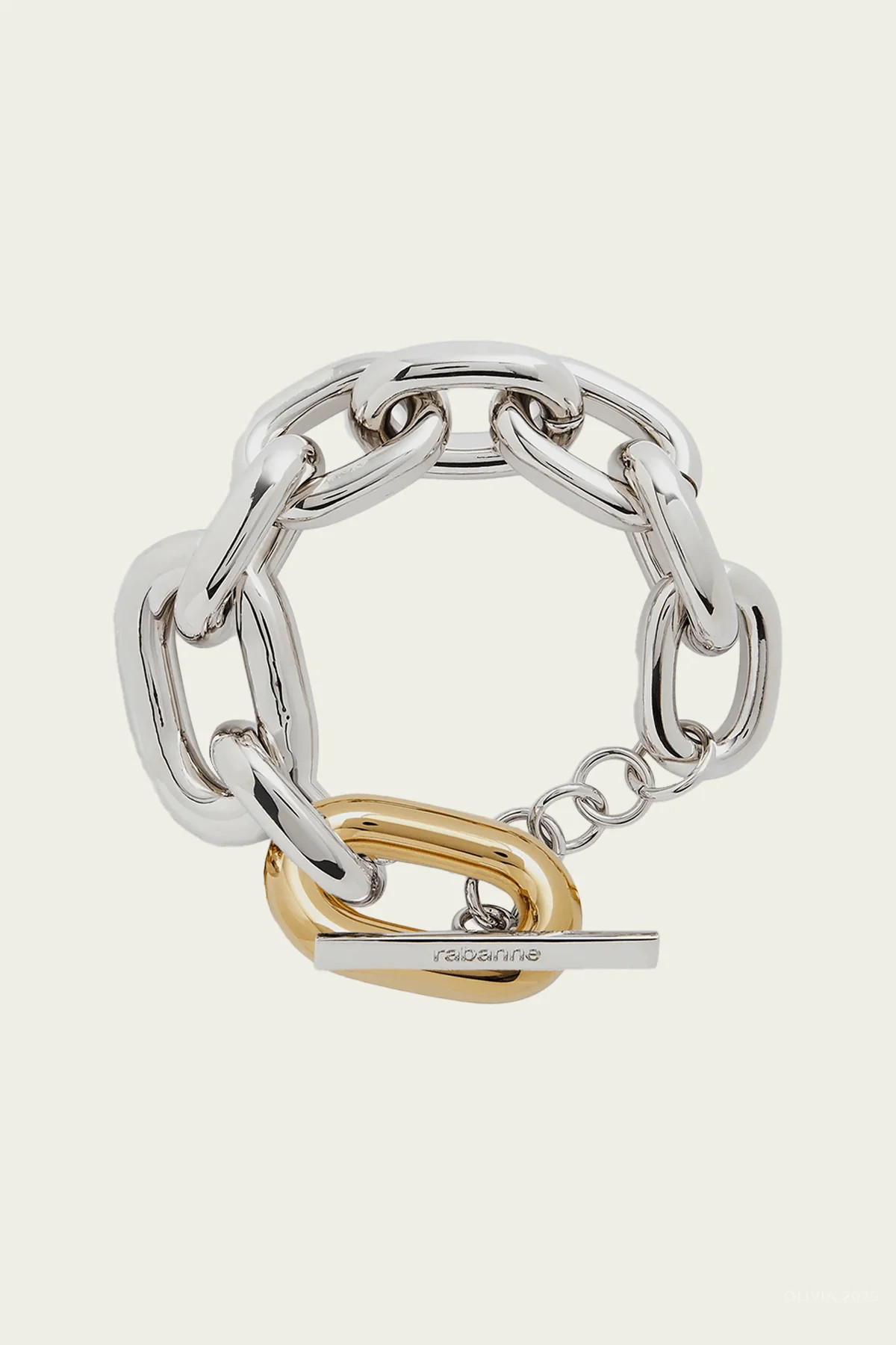 XL-Link Bi-Color Chain Bracelet in Gold Silver | Shop Olivia