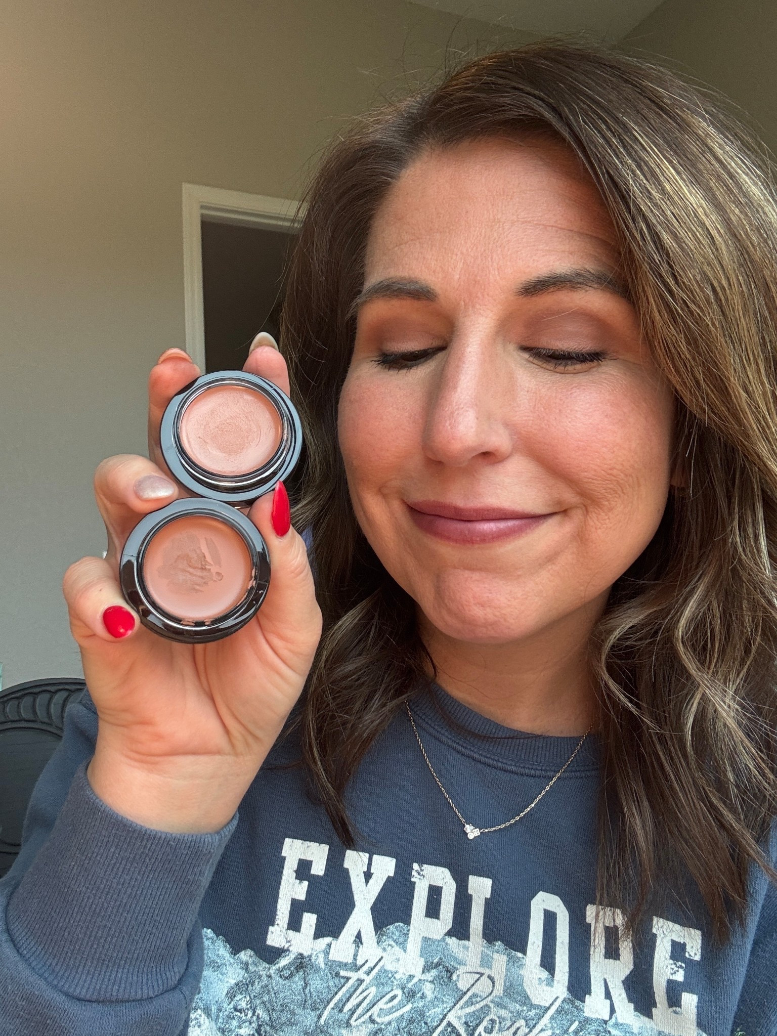 Obsessed with my new merit eyeshadows! These are the shades Studio & Midcentury. A nice neutral taupe and brown color! Goes on smooth, does not crease or feel cakey. 

#LTKgrwm #LTKselfcare #LTKmomlife
