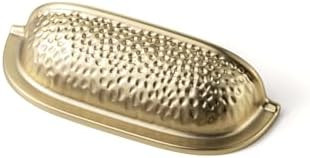 Goo-Ki 6 Pack 2 1/2 Inch Champagne Bronze Cabinet Cup Pulls – Hammered Texture with Curved Edge... | Amazon (US)