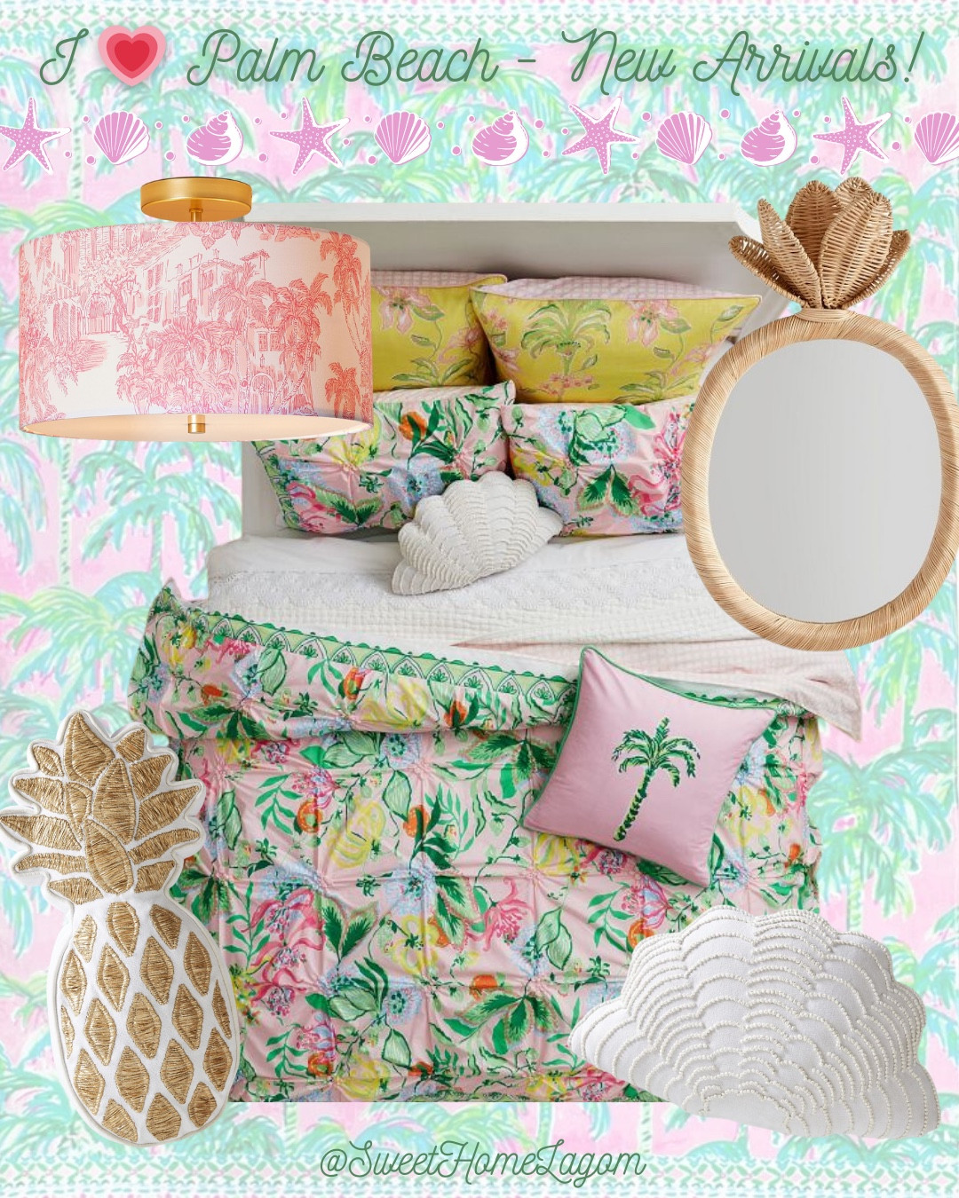 I need like 100 rooms to decorate them with all these perfect new arrivals! Lilly Pulitzer x Pottery Barn Teen nailed it again! The pineapple pillow and mirror! The toile has drawings of Palm Beach so I think I need the sheets to hide under them and pretend I’m in Palm Beach again.

#LTKfindsunder50 #LTKfamily #LTKhome