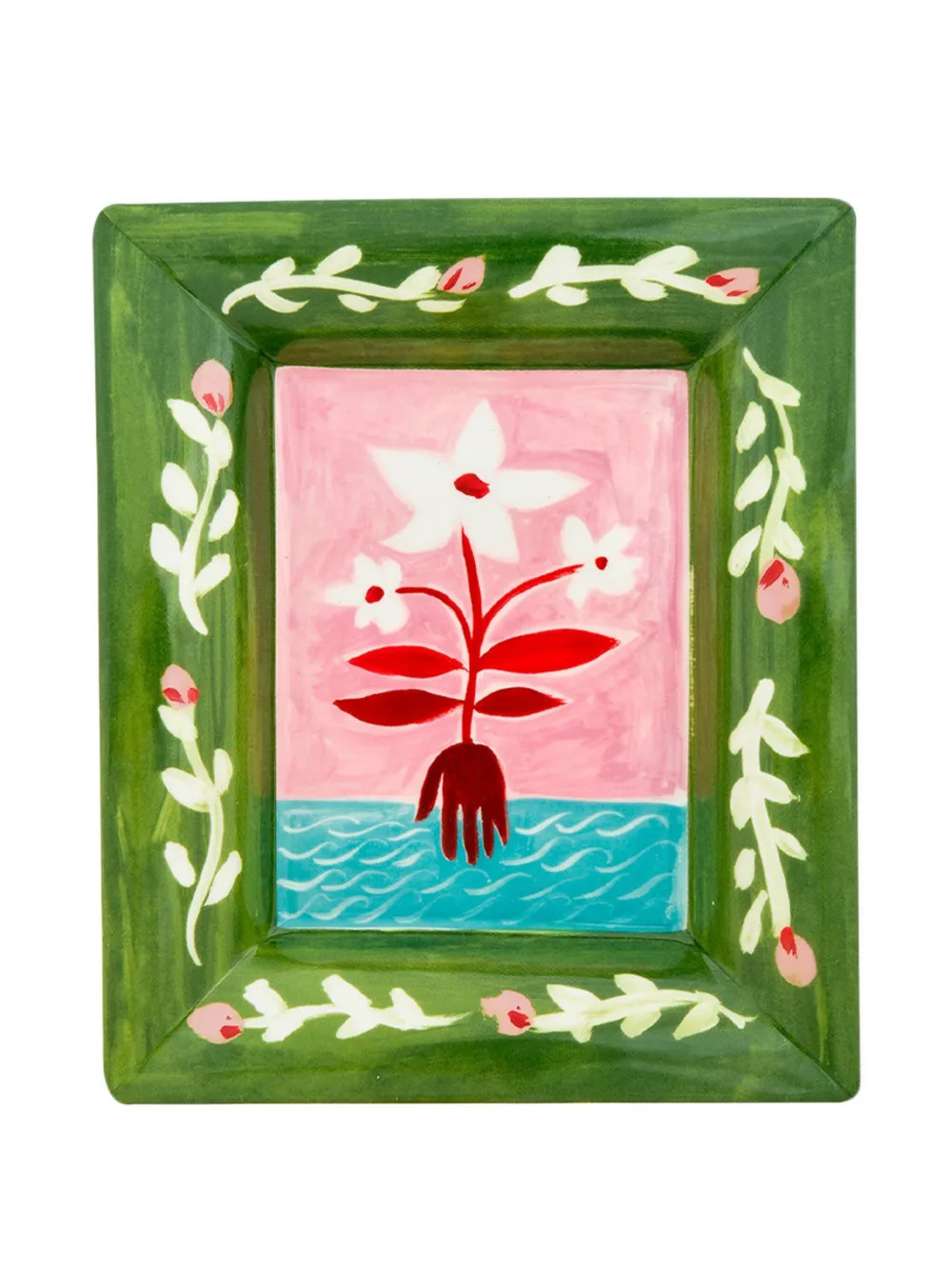 Bitossi Home Con Amore, Fiore Bianchi Tray (17cm x 20cm) | Green | FARFETCH AU | Farfetch Global