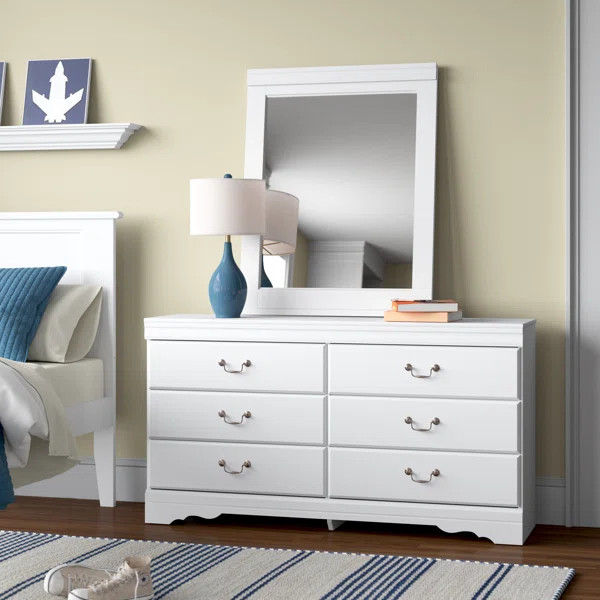 Aeroome 60'' Wide 6 - Drawer Double Dresser | Wayfair North America