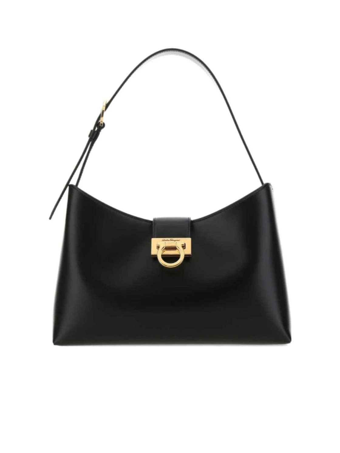 Salvatore Ferragamo Trifolio Logo Engraved Shoulder Bag | Senser US