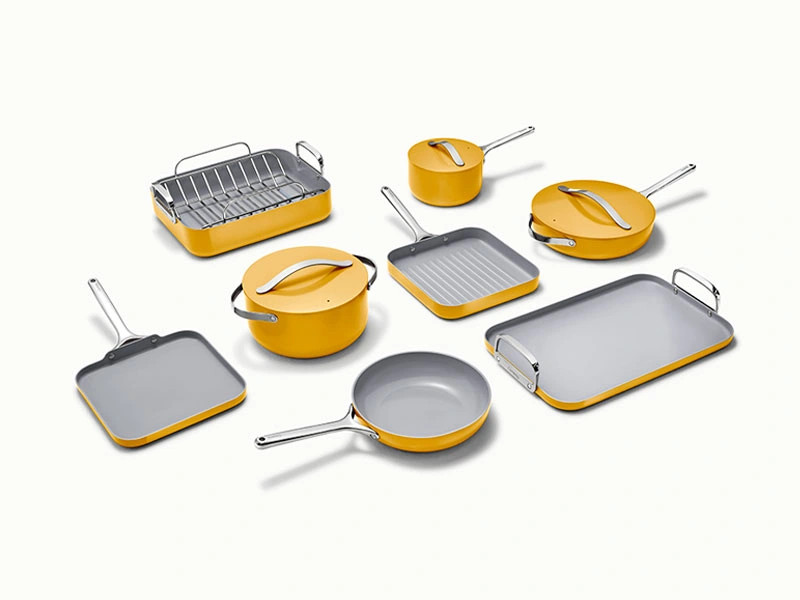 Ceramic-Coated Cookware Bundle | Classic Cookware + Squareware Sets | Caraway | Caraway
