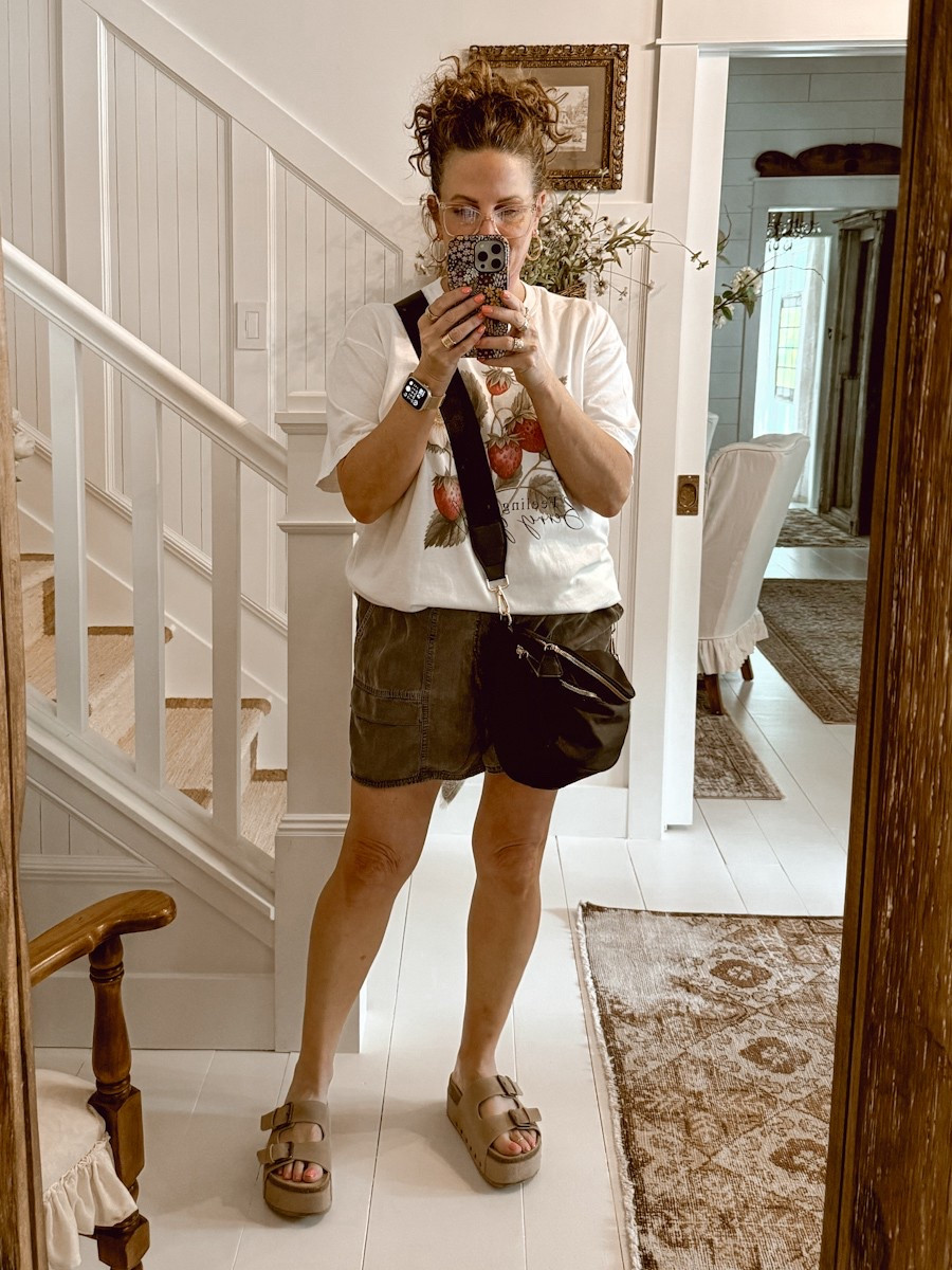 This is the easy and comfortable outfit I wore to our grandsons’ baseball game this week. Casual but cute as well lightweight for the summer heat. 

#LTKShoeCrush #LTKItBag #LTKMidsize