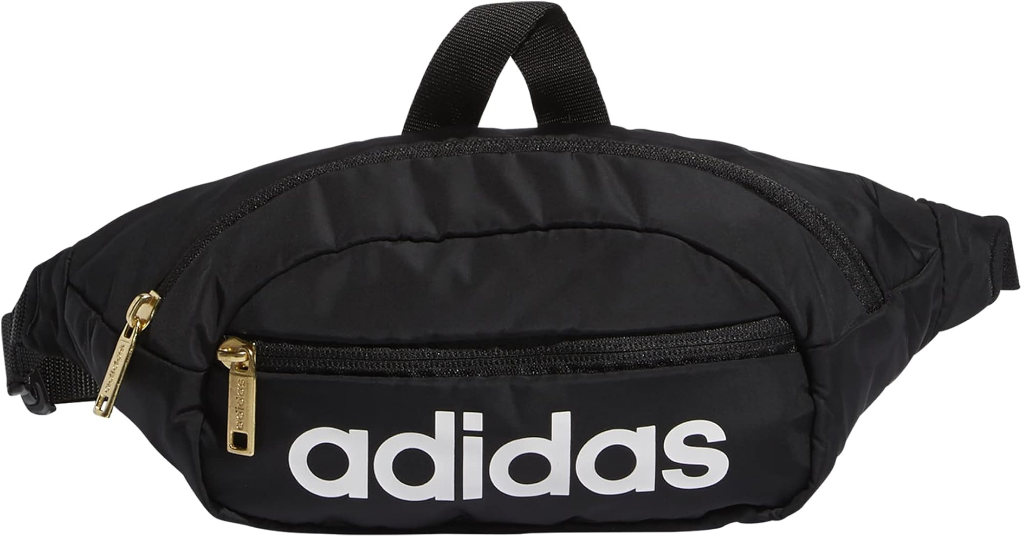 adidas Unisex Core Waist Pack, Black/White/Gold Metallic, One Size | Amazon (US)