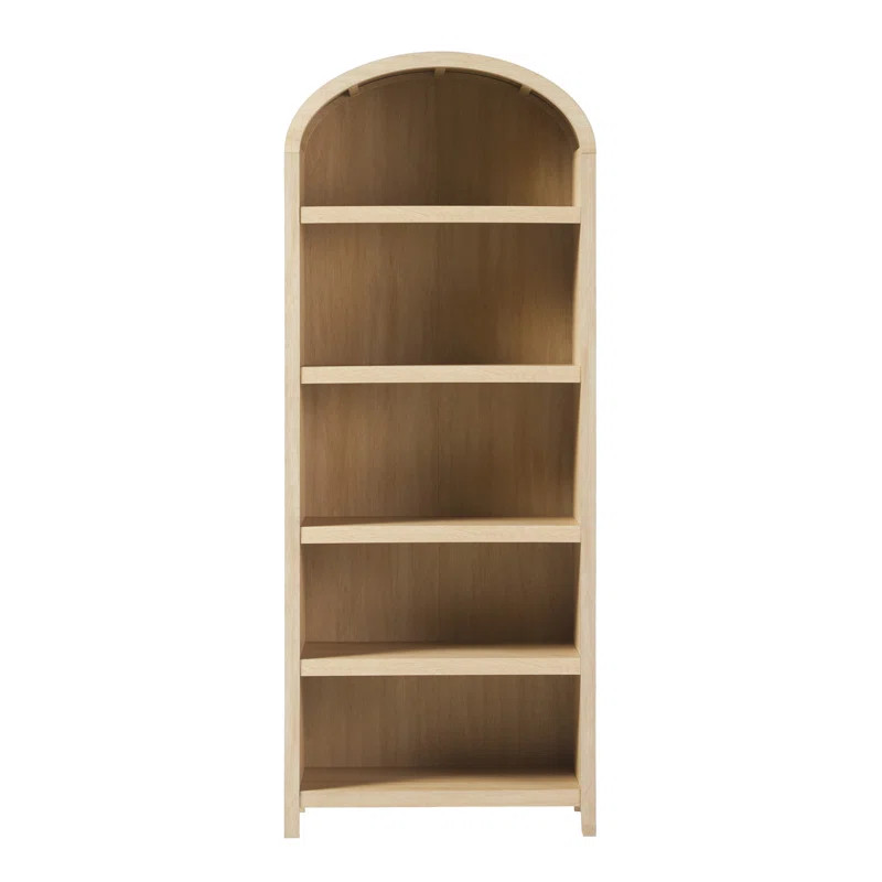Sitarski Curved Arch 5-Shelf Bookcase | Wayfair North America