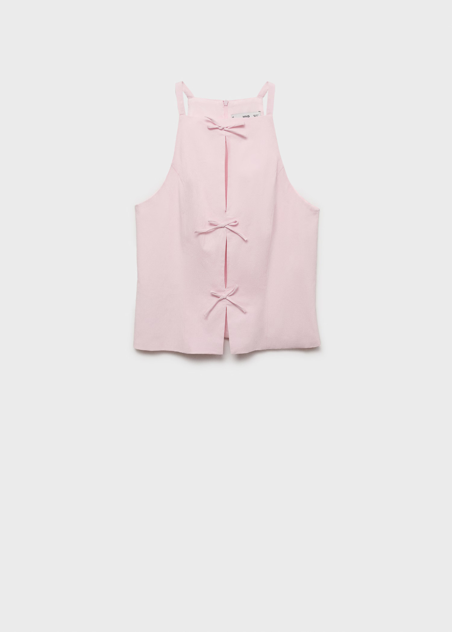 Halter top with bows - Women | MANGO USA | Mango (US/MX/AU)