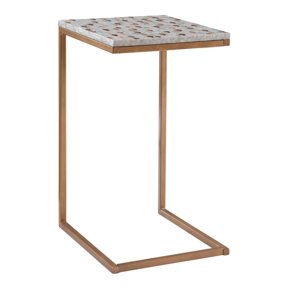 Priscille Accent C Table Gold - Linon | Target