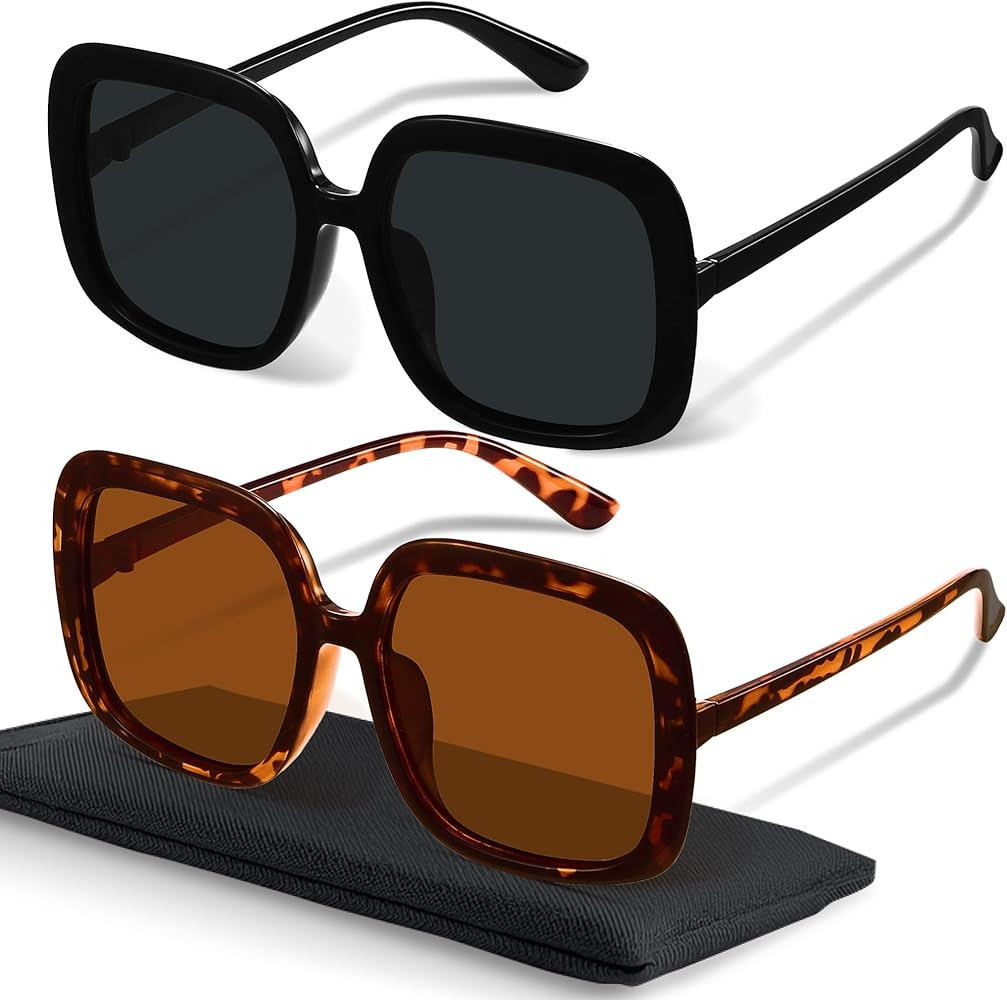 miyya Oversized Polarized Sunglasses Women, Trendy Retro Sun Glasses for Women 2025, Oversized Sh... | Amazon (US)