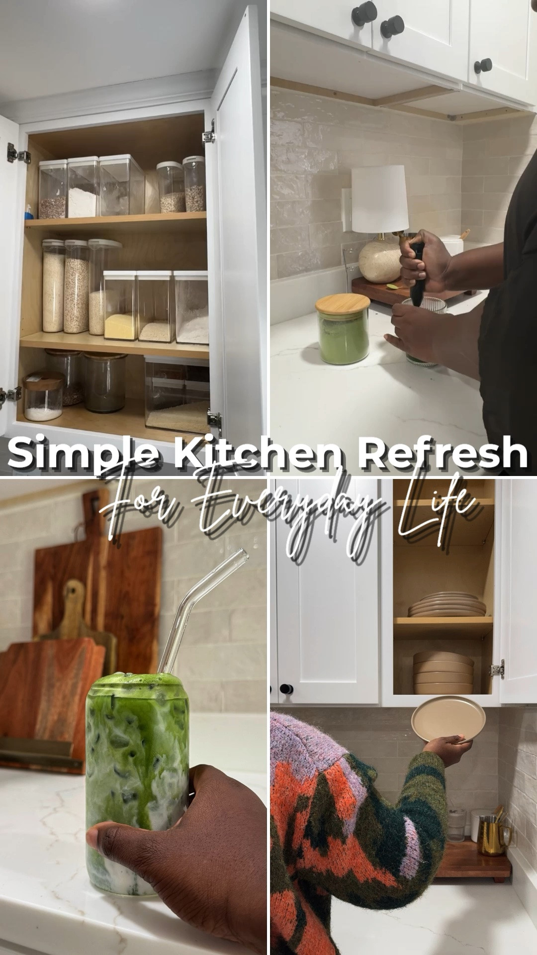 Creating an organized kitchen doesn’t always require a full makeover. Simple storage solutions can make your space feel fresh and functional.   kitchen organization, pantry organization, kitchen storage ideas, cabinet organization, countertop organization, home organization, kitchen makeover, small kitchen ideas, aesthetic kitchen, kitchen essentials, home storage solutions, pantry storage, organized home, kitchen decor, home finds

#LTKfoodie #LTKHome #LTKSeasonal