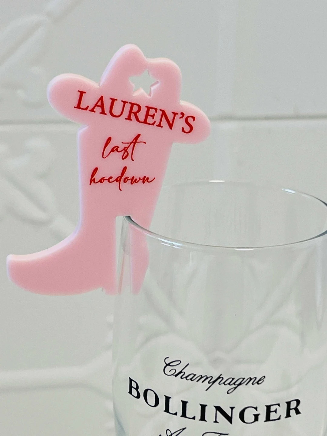 Cowgirl Themed Personalised Drink Tags, Bridal Shower Accessories, Hens Party, Rustic Western Par... | Etsy (US)