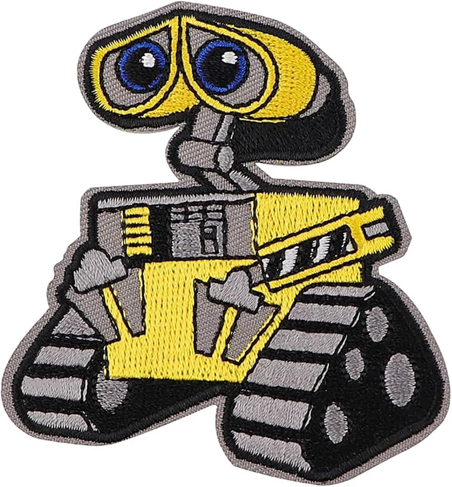 Wall E Robot Cartoon Character 3.19 Inches Tall Embroidered Patch | Amazon (US)