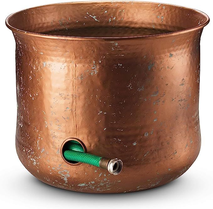LifeSmart Decorative Garden Hose Holder Water Hose Storage Pot Outdoor or Indoor Use Updated for ... | Amazon (US)