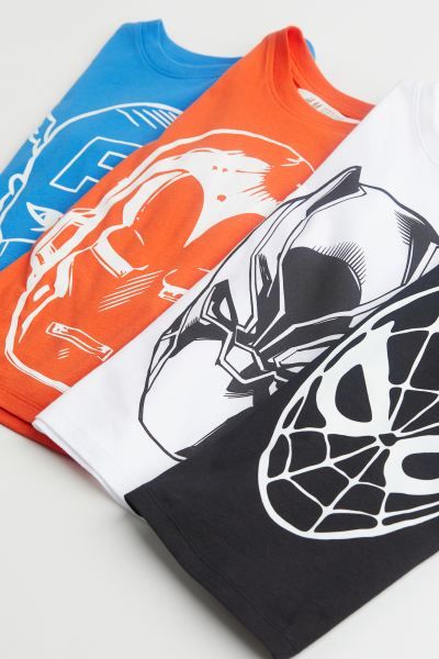 4-pack Printed T-shirts | H&M (US)