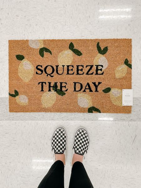 Squeeze the day threshold summer doormat at Target 

#LTKhome #LTKSeasonal