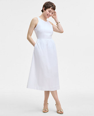 Women's Sleeveless Tank Midi Dress, Created for Macy's | Macy's