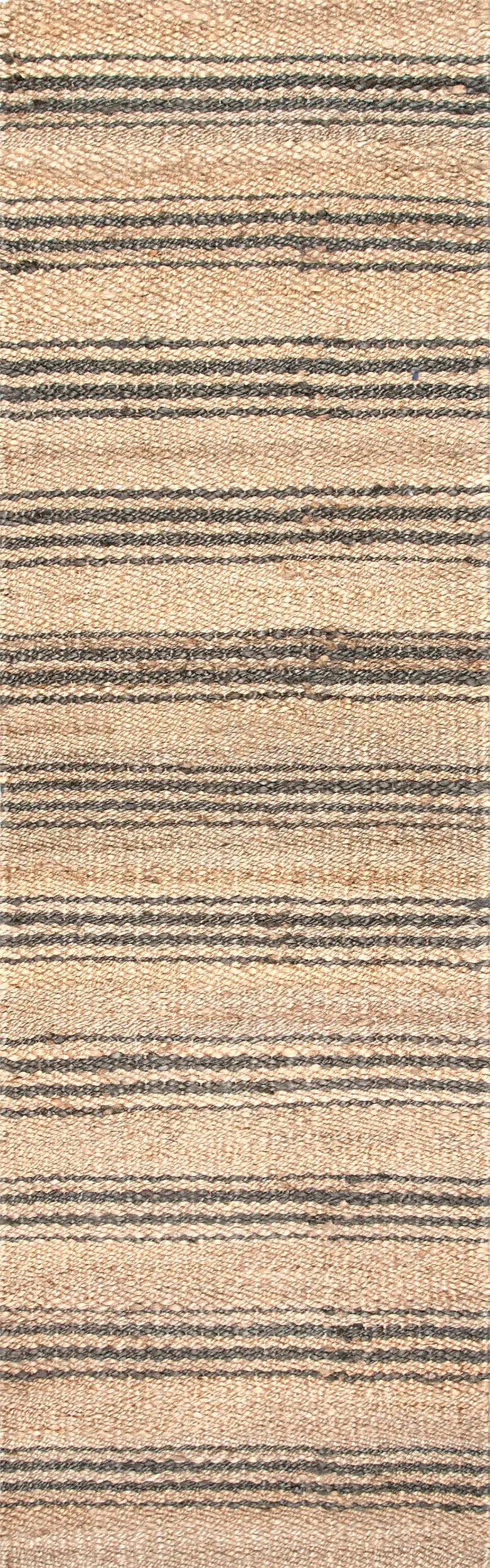 Color: NaturalSycamore Striped Jute Rug | Natural Natural swatchShape: RunnerRectangleRunnerRound... | Rugs USA