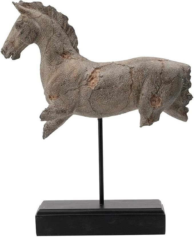 A&B Home Antique-Style Horse Statue On Stand 14x4.5x17 | Amazon (US)