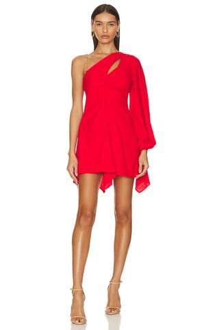 Lovers and Friends Rosalie Mini Dress in Bright Red from Revolve.com | Revolve Clothing (Global)