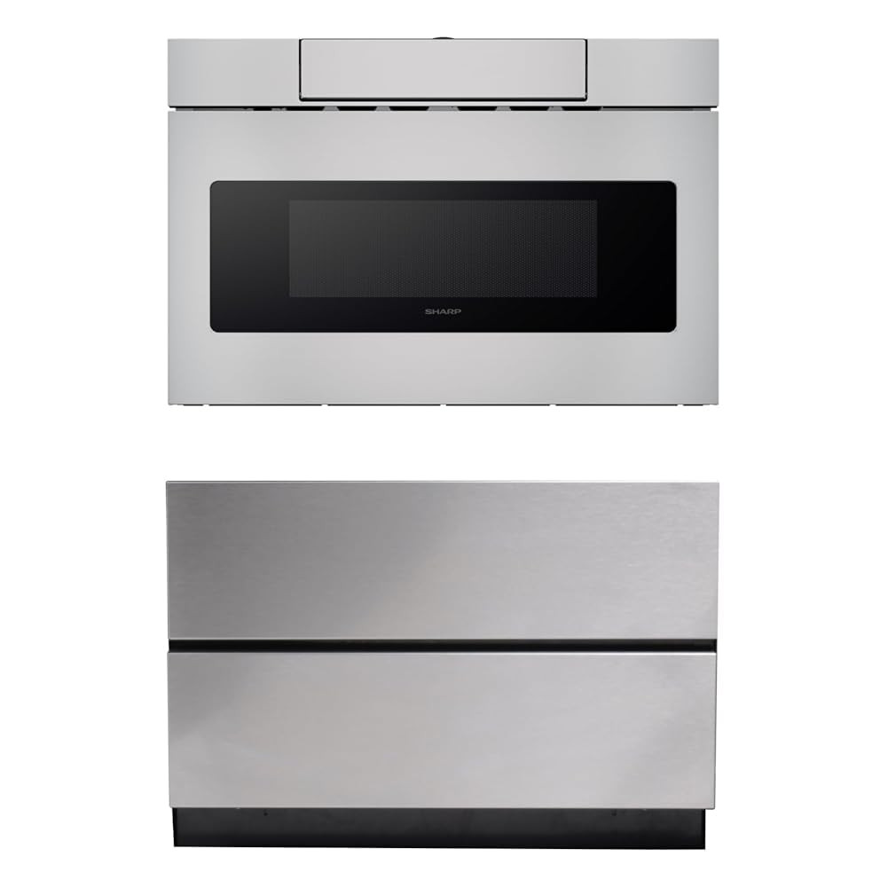 SHARP Microwave Drawer Oven, 24-inch, 1.2 Cubic Feet, 950 Watt, Concealed Control Panel with Digi... | Amazon (US)