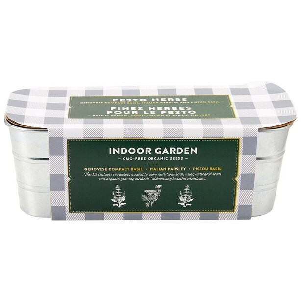 PESTO HERBS GROW KIT GIFT GARDEN | Indigo (CA)