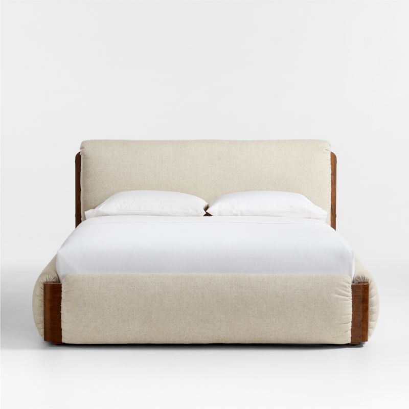 Shinola Runwell Queen Upholstered Bed + Reviews | Crate & Barrel | Crate & Barrel