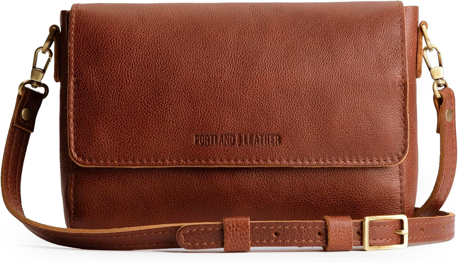Portland Leather Goods Metro Crossbody Bag for Women - Full-Grain Hides | Amazon (US)