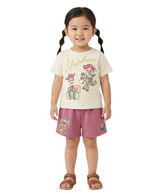 Baby Girls' Toy Story Short-Sleeve T-Shirt and Shorts, 2-Piece Set | Macy's