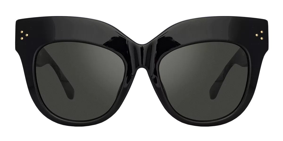 Linda Farrow DUNAWAY LFLC1049/S C1 Women’s Sunglasses Black Size 56 | SmartBuyGlasses Global