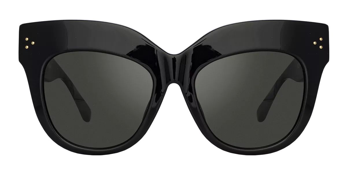 Linda Farrow DUNAWAY LFLC1049/S C1 Women’s Sunglasses Black Size 56 | SmartBuyGlasses Global