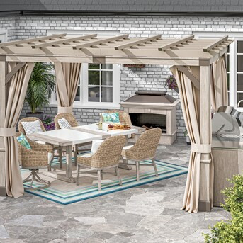 allen + roth Riverpointe 7-Piece Patio Dining Set at Lowes.com | Lowe's