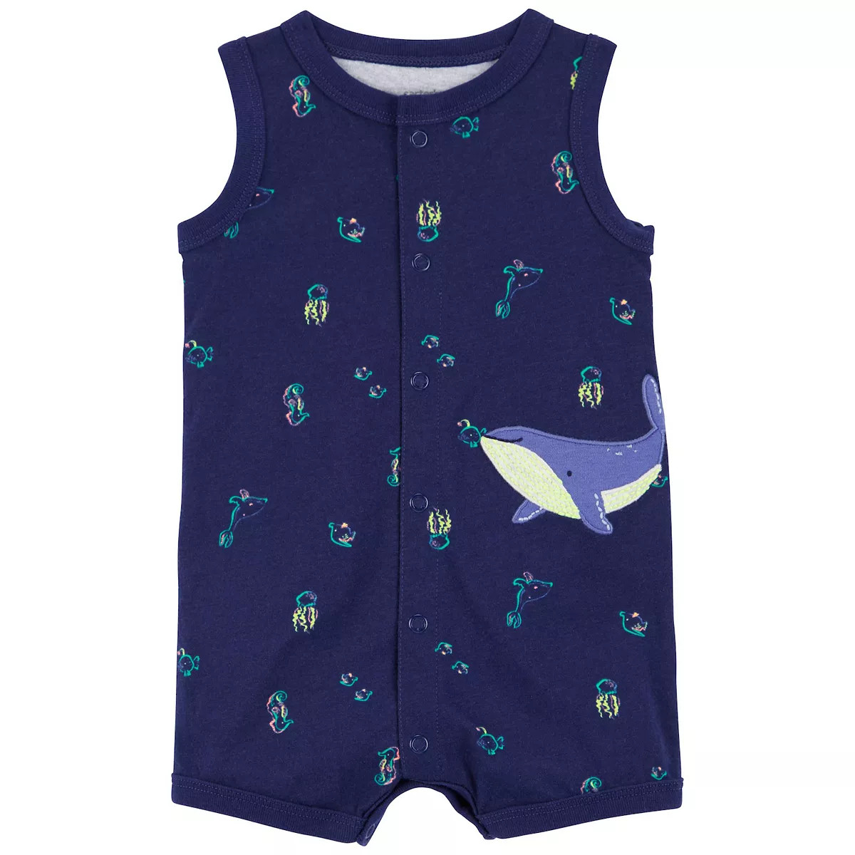 Baby Boy Carter's Whale Snap-Up Romper | Kohl's