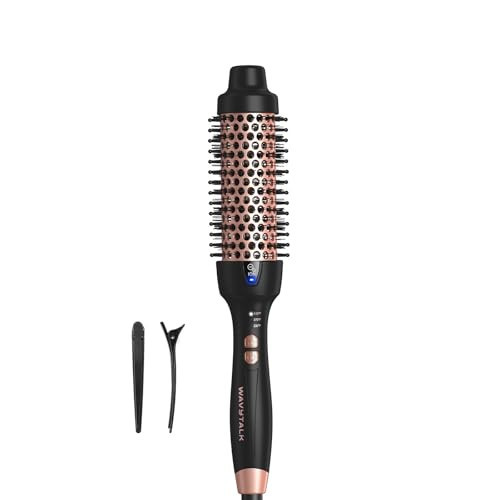 Wavytalk Updated Version Thermal Brush for Blowout Look, Blowout Express 1.5 Inch Ionic Thermal Round Brush Makes Hair Smoother Get Natural Curls, Dual Voltage, Easy to Use | Amazon (US)