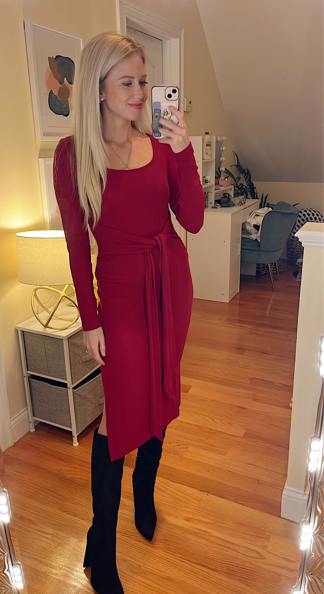 Fall outfit idea perfect for the holidays. Looks cute with a bump too! 

#LTKCyberWeek #LTKSeasonal #LTKbump